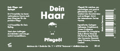 Pflegeöl für Zweithaar