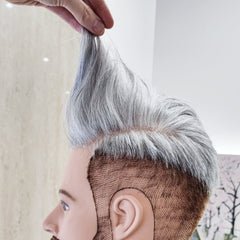 Joker Necmi - Barber Undercut hinten lang - 80 % Grauanteil