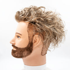 Haarsystem ohne Schnitt - vorgelockt