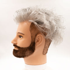 Haarsystem ohne Schnitt - vorgelockt