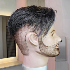 Barber Undercut - Farbe 1b schwarz 40 % Grauanteil